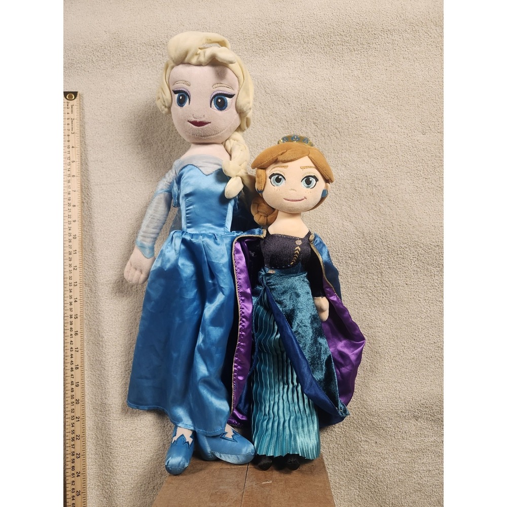 Disney Store Frozen Elsa, and Anna Set of 2 Plushies